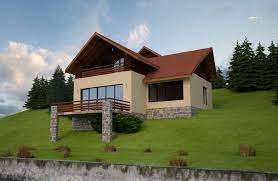 Învelitoare din şiţă de brad. Proiecte De Case In Panta Un Design Functional