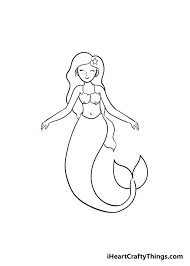 Follow along to learn how to draw this beautiful barbie inspired mermaid chibi, step by step, easy. Mermaid Drawing How To Draw A Mermaid Step By Step