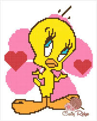 Tweety Bird Cross Stitch Pattern Tweety Bird Graph By Crafty Ridge On Craftsy Craftyridge Crochet Crochetgraphs Tweetybird Tweety Graphing Bird