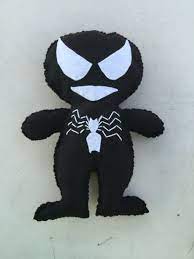 Venom Spider Man Villain Felt Doll Felt Dolls Marvel Toys Sewing Projects