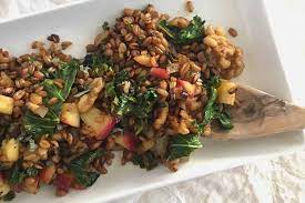 Spelt Salad With Cinnamon Balsamic Vinaigrette Dressing