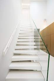 Genico Floating Staircase White Floating Staircase Stairs Staircase