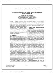A concept paper must contain all the major components of a proposal. Pdf Citation Analysis Using Formal Concept Analysis A Case Study In Software Engineering