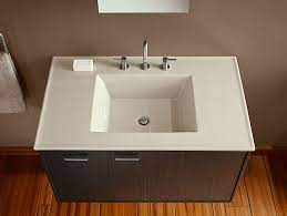 Find kohler bathroom vanity tops at lowe's today. K 2781 1 Ceramic Impressions 37 Inch Rectangular Vanity Top Bathroom Sink With Single Faucet Hole Kohler Bathroom Top Single Sink Bathroom Vanity Sink