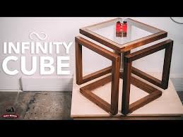 1 Infinity Cube Table Youtube In 2020 Cube Table Infinity Table Chair Design Wooden