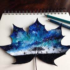 This 16 Year Old Artist Uses Fallen Leaves To Create Stunning Paintings Art Leaf Art Artwork