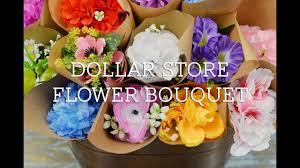 The dollar store is a gold mine for anyone who enjoys holiday decorating. Dollar Store Flower Bouquet Youtube