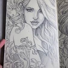 Art Picture Pencil Drawing Outline Landscape Nature Risunki Risovat Risunok