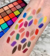 Swatches Of The New Nyxcosmetics Modern Dreamer Eyeshadow Palette I Love The Swear By It Palette So I Already Knew Nyx Cosmetics Drugstore Cosmetics Swatch
