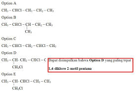 Perhatikan rumus struktur berikut ini. 50 Soal Senyawa Turunan Alkana Karbon Pilihan Ganda Pembahasan