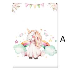 This is a digital & printable unicorn coloring book for kids or kindergarten students or you can sell it on amazon kdp. 2 Baby Girl Unicorn Room Decor Nordic Style Poster Wall Art Canvas Painting Posters Wall Pictures For Kids Room Print Unframed In Painting Calligraphy From Home Garden Peony Bridal Bouquet