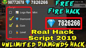 Free fire mod apk + obb 2021 is the hacked version of free fire in which you will unlimited diamonds, auto aim, auto headshot and many more. Free Fire Diamonds Hack Script 2019 Free Fire Hack Unlimited Diamonds Free Fire Real Hack Youtube
