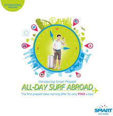 To reactivate smartroam, dial *313#. Smart Offers All Day Surf Abroad Prepaid Data Roaming P500 Day