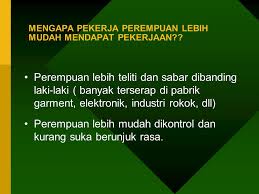 We did not find results for: Pekerja Wanita Pekerja Cacat Pertemuan 8 Ppt Download