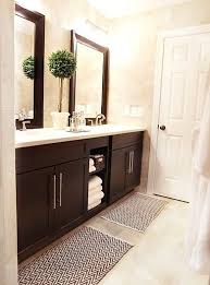 Oo The Marble With The Dark Wood And White Could Go Light Marble Or Dark Walls Smaller Guest Half Bath In 2020 Hall Bathroom Bathrooms Remodel Beautiful Bathrooms