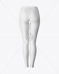 Download Long Leggings Mockup Back View In Apparel Mockups On Yellow Images Object Mockups PSD Mockup Templates
