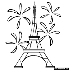 The iron lady of paris represented with the style of andy warhol ! Eiffel Tower Coloring Page Free Eiffel Tower Online Coloring
