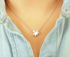 Compare prices & save money on necklaces & pendants. Sterling Silver Puzzle Piece Necklace Gold Puzzle Necklace Dainty Charm Necklace T Puzzle Piece Necklace Diamond Heart Pendant Necklace Minimalist Necklace