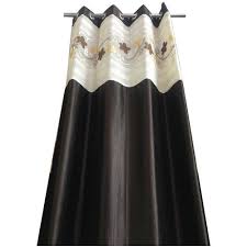 Navy tan brown curtains, blue curtain, 2 curtain panels, curtains, home decor, coastal curtain, medallion. V Decor Dark Brown Bedroom Curtain Size 7 Feet Rs 280 Piece V Decor Id 19204438473