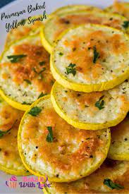 Baked Parmesan Yellow Squash Bake It With Love Recipe In 2020 Baked Yellow Squash Baked Squash Yellow Squash Recipes