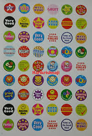 details about 1000 childrens reward stickers chart motivation kids teacher school well done c