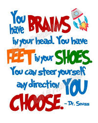 Dr Seuss Printable You Have Brains In Your Head You Have Feet In Your Shoes Kid Print Classroom Kids Prints Seuss Dr Seuss