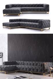 luxury corner dark silver sofa couch couches living room comfy couch design sofa design