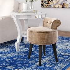 Whether it's a place to prepare for your morning or simply a chic decor accent, a small vanity stool in the corner of the bedroom adds a unique touch to the. Wayfair Vanity With Back Accent Stools You Ll Love In 2021