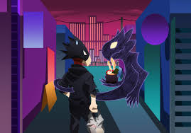 The perfect tokoyami fumikagetokoyami darkshadow animated gif for your conversation. Tokoyami And Dark Shadow Fan Art Madbanquetofdarkness