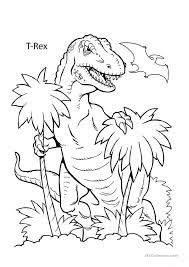 Tiranosaurio rex dinosaurios para colorear. Dinosaur Coloring Pages English Esl Worksheets For Distance Learning And Physical Classrooms
