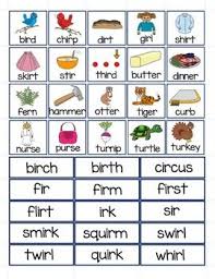 Ir Er Ur Word Sort File Folder Word Sorts Word Sorts Phonics Creative Teaching