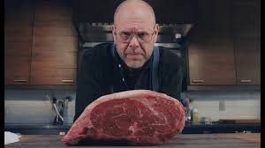 Throw the bones on a grill in indirect heat at about 325°f, or in a smoker, or in the oven until they are brown. Alton Brown S Holiday Standing Rib Roast Youtube