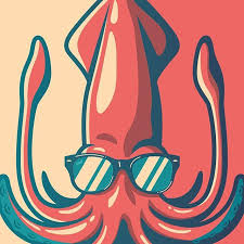 Did A Quick Color Study Of This Chill Squid Illustration I Made The Other Day I
