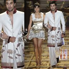 Artistic Men S Sherwani On Ranbir Kapoor Zeenat Style Nephew of actors randhir kapoor, rajiv kapoor, kunal kapoor.