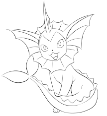 Vaporeon Coloring Page Pokemon Coloring Pages Pokemon Sketch Pokemon Coloring Sheets