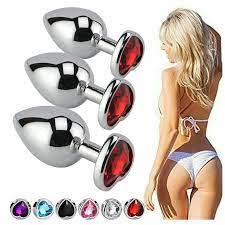 Diamond Stainless Steel Jeweled Anal Butt Plug Orgasm Stimulator  Multi-Color Set | eBay