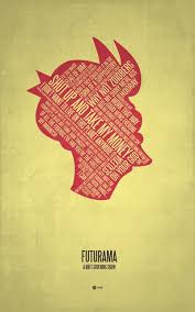 Bite My Shiny Metal Aff Flag Futurama 1999 Tv Quotes Poster By Jerod Gibson Amusementphile Futurama Minimal Movie Posters Futurama Quotes