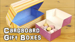 Unique gifts for all occasions. Diy Cardboard Gift Boxes Youtube