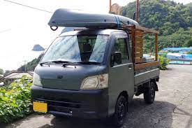 ハイゼットトラックをイーグルブルーグレーで全塗装 刷毛 ハケ ローラーで車をdiyで全塗装しよう ハイゼット 4x4 のトラック トラック 荷台