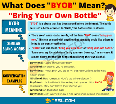 Byob Meaning What Does Byob Mean Useful Text Conversations 7 E S L In 2020 Text Conversations Text Abbreviations Meant To Be