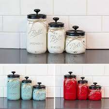Mason Jar Canisters Mason Jar Crafts Diy Mason Jar Diy Diy Jar Crafts