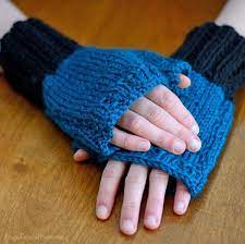 Keep hands and wrists extra toasty while driving just by donning these stylish and colorful mitts. Easy Knit Pattern Fingerless Gloves Frugal Family Home
