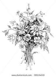 This watercolour bundle 2 contains the best hand drawn flowers from my watercolor collection. Bunch Of Flowers Bridal Bouquet Sketch Bunch Of Flowers Drawing Floral Tattoo Shoulder Flower Drawing