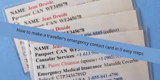 A vcard is saved as a.vcf file, which is the internet standard for sharing contact information. How To Make A Traveller S Emergency Contact Card In 5 Easy Steps Packing Light Travel