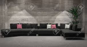 For you who are going to make a project with brick walls for designing a living room, the following living room ideas with brick walls will be very living room with grey brick accent wall. Modern Windowless Living Room Interior With A Feature Grey Brick Wall And Comfortable Corner Unit Lounge Suite Illuminated By Down Lights 3d Rendering Stock Photo Picture And Royalty Free Image Image 40942986