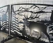 Custom Wildlife Driveway Gates