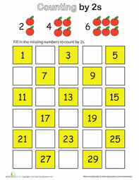 Counting By 2s Worksheet Education Com