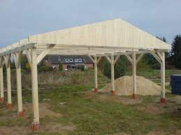 Carport 6 00 X 9 00 M Satteldach 25 Fichte Kvh Abstellraum