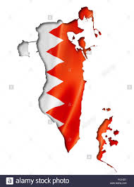 Weltkarte (politisch) übersichtskarte / regionen der welt. Bahrain Flagge Karte Stockfotografie Alamy