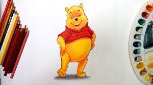 Learn how to draw winnie pooh characters pictures using these outlines or print just for coloring. How To Draw Winnie The Pooh Walt Disney Character Youtube